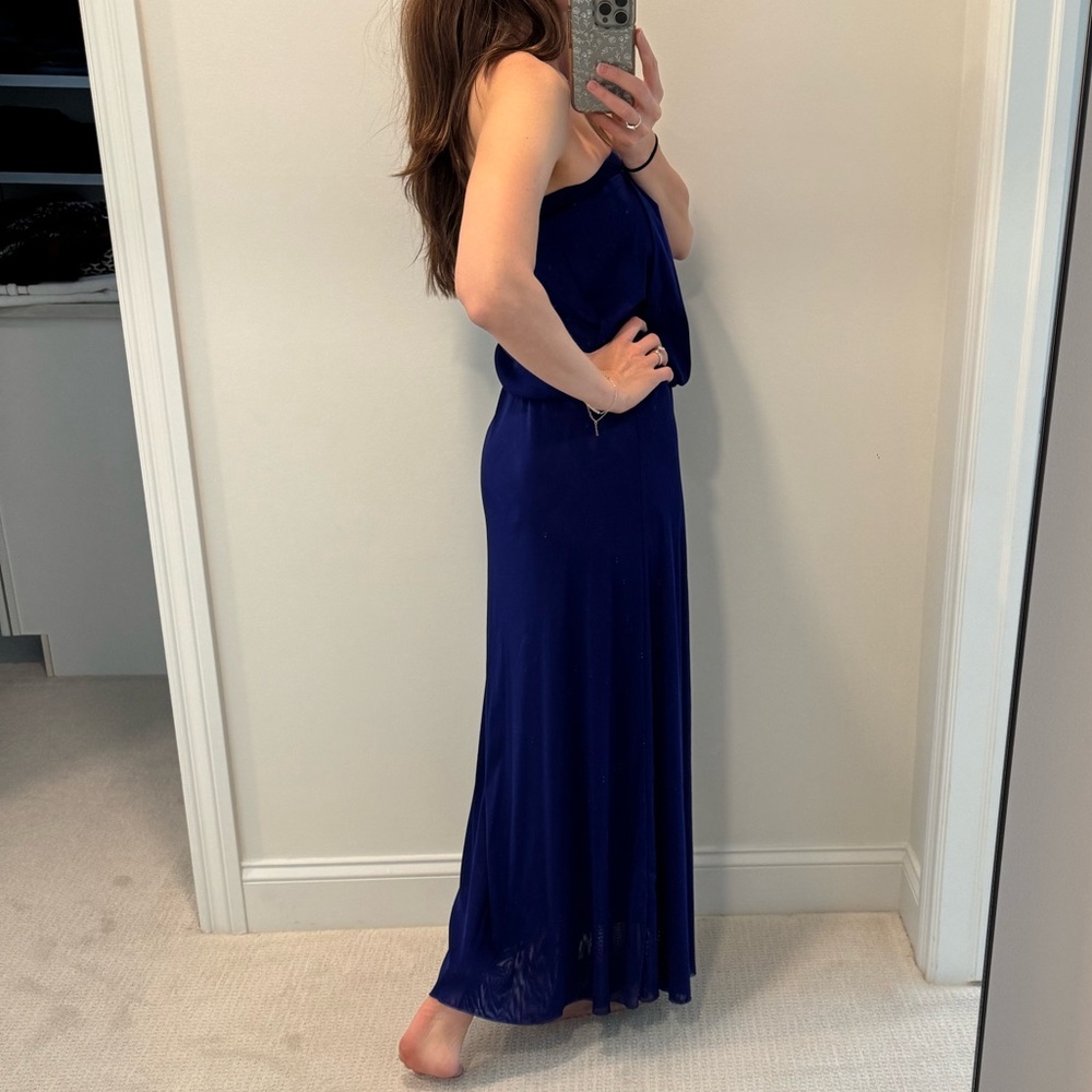 Royal blue Cynthia Rowley strapless coverup - xs